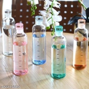 Transparent Water Bottle 500Ml-Stay Refreshed Sleek And Durable Design made of transparent plastic